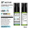 SR Active, Titanium Hydra Energy Shield Sports Mineral Super Serum Sunscreen SPF50 PA+++, 16-in-1 Watery Emulsion, Water-Resistant 180min - Keya Seth Aromatherapy