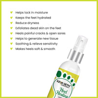 Heel Healing Lotion, for Softens Hydrates Dry Feet, Moisturizes & Repairs Cracked Heel Enriched with Tea Tree Oil & Glycerin - Keya Seth Aromatherapy