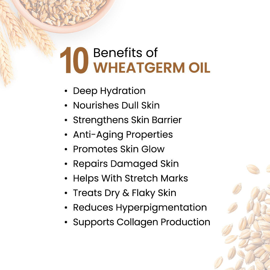 Wheatgerm Body Oil - Protecting, Deep Moisturizing, Repairing, Nourishing; Non-Sticky, Quick-Absorbing - Keya Seth Aromatherapy