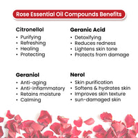Rose Body Oil - Deep Moisturising, Anti-Ageing, Soothing For Glowing Skin; Non-Sticky, Quick-Absorbing - Keya Seth Aromatherapy