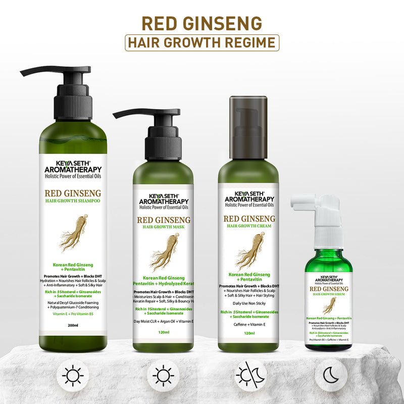 Korean Red Ginseng Hair Growth Cream, Blocks DHT, Pentavitin Caffeine Vitamin E, Daily Use, Hydration Nourishment