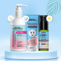 Schoolers SPF 50 PA+++, Kids Sports Mineral Watery Sunscreen Boys & Girls, No White Cast, Water Resistant 180 Mins, Tinosorb M + Parsol TX - Keya Seth Aromatherapy