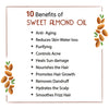 Sweet Almond Oil for Face, Body & Hair – Moisturizing, Anti-Aging, Hair Growth & Scalp Nourishment with Vitamin E & Fatty Acids - Keya Seth Aromatherapy