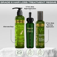 Complete Treatment Kit For Acute Hair Fall - Absolute Solution, Scalp Care, Alopex shampoo, Blocks hair fall & Fights Dandruff & Itchiness, New Hair Growth - Keya Seth Aromatherapy