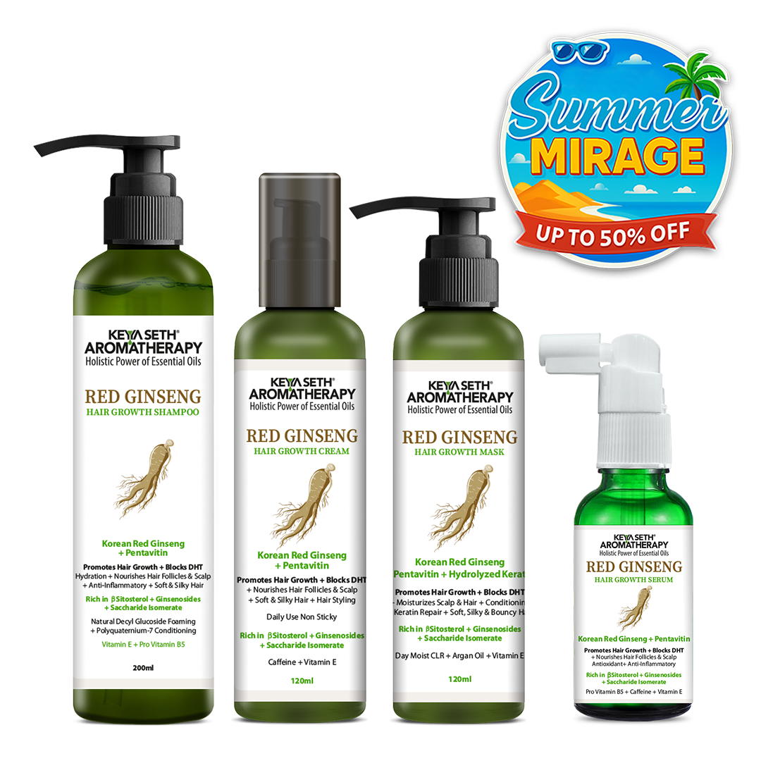 Korean Red Ginseng Hair Growth Combo Kit – Shampoo & Serum, Blocks DHT, Hydrates & Nourishes Hair & Scalp, Pentavitin, Caffeine, Vitamin B5, Promotes Hair Growth & Scalp Health