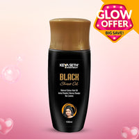 Black Shine Oil-Natural Hair Colour Gel-Based Dye for Grey Coverage, Men & Women - Keya Seth Aromatherapy