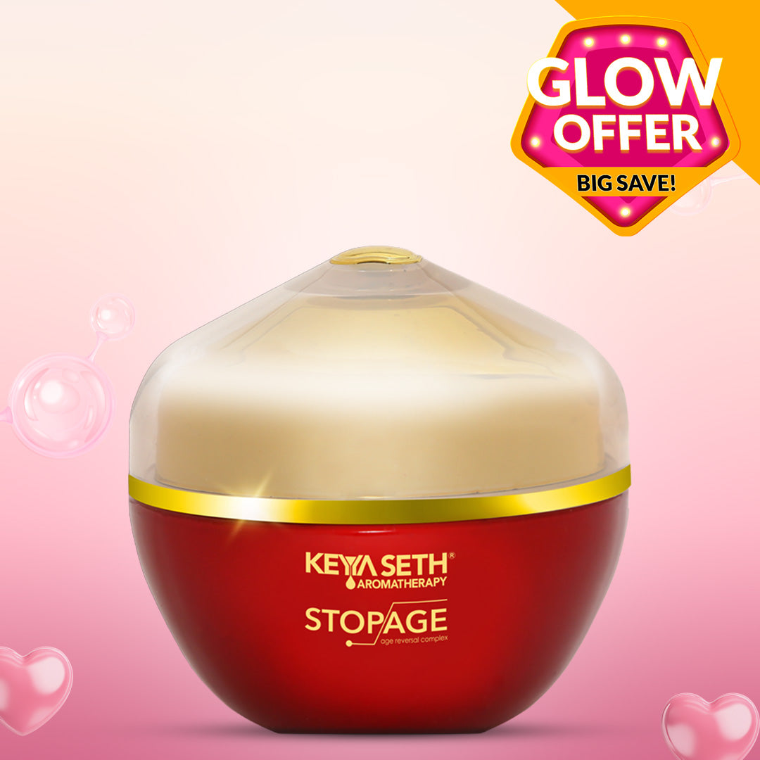 Stopage-Age Reversal Treatment - Reduces Signs of Aging & Control Wrinkles, Rejuvenating, Night Cream for Glowing & Youthful Skin with Goodness of Essential Oil - Keya Seth Aromatherapy