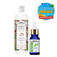 Tea Tree Essential Oil DIY Hair Growth Kit for Hair Growth, Reduces Dandruff, Soothes Scalp Itching, Deeply Moisturizes & Strengthens Roots