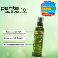 Alopex Penta Active 10, Solution for New Hair Growth & Hair Fall Control, Enriched with Korean Red Ginseng, Biotin & Vitamin E (Clinically Proven) - Keya Seth Aromatherapy