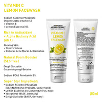 Daily Skincare Routine for Glowing Skin with Vitamin C Lemon Facewash, 10% Vitamin C Serum, 2% Pentavitin & Beet Root Extract Gel Moisturizer, and SPF 30 PA+++ Sunscreen for Deep Hydration & Skin Barrier Support - Keya Seth Aromatherapy