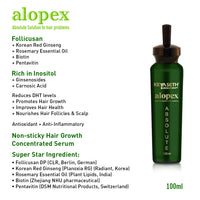 Complete Treatment Kit For Acute Hair Fall - Absolute Solution, Scalp Care, Alopex shampoo, Blocks hair fall & Fights Dandruff & Itchiness, New Hair Growth - Keya Seth Aromatherapy