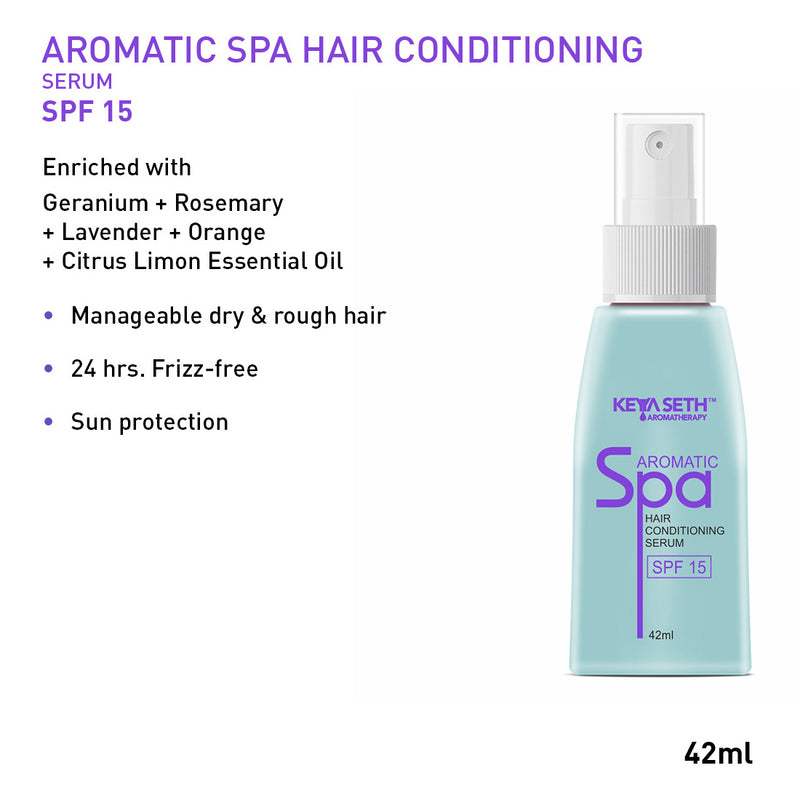 Oily Hair Repair Kit: Lemon & Lavender Shampoo, Jojoba & Rosemary Hair Spa & Aromatic Serum for Balanced, Voluminous & Frizz-Free Hair - Keya Seth Aromatherapy