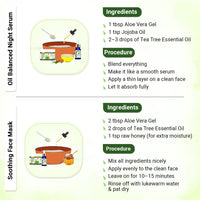 Tea Tree Essential Oil DIY Skincare Kit – Fights Acne, Clears and Tightens Pores, Controls Oil & Redness, Hydrates for Smooth, Blemish-Free Skin - Keya Seth Aromatherapy