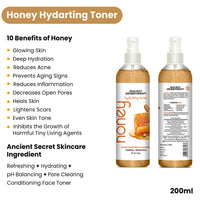 Honey Skin Care Routine for Dry & Combination Skin – Facewash, Toner, Gel Moisturizer, SPF 60 For Hydrate, Minimize Pores, Strengthen Barrier & Protect - Keya Seth Aromatherapy