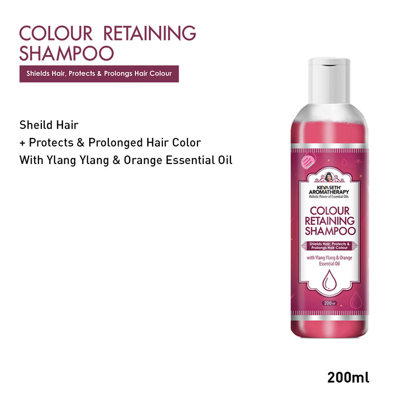 Hair Color Kit: Black Shine Hair Color Pack, Color Retaining Shampoo, Jojoba & Lavender Hair Spa & Aromatic Serum for Long-Lasting, Vibrant & Nourished Hair - Keya Seth Aromatherapy