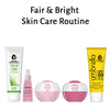 Fair & Bright Skincare Routine – Hydrating Facewash, Brightening Serum, Day/Night Cream & SPF 60 for Radiance & Spot Control - Keya Seth Aromatherapy