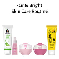 Fair & Bright Skincare Routine – Hydrating Facewash, Brightening Serum, Day/Night Cream & SPF 60 for Radiance & Spot Control - Keya Seth Aromatherapy