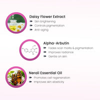 Tetra Skin Whitening Serum with RonaCare VTA, Niacinamide & Alpha Arbutin- Rejuvenates Skin Complexion, Quick Absorbing, Radiant Glow - Keya Seth Aromatherapy