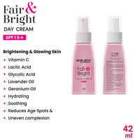 Fair & Bright Skincare Routine – Hydrating Facewash, Brightening Serum, Day/Night Cream & SPF 60 for Radiance & Spot Control - Keya Seth Aromatherapy