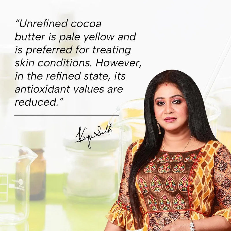 Lab Fresh Cocoa Body Butter with Almond & Coconut Oil for 24hrs Moisturization, Heals Softens Relieves Rough, Dry Skin for Men & Women All Skin Types - Keya Seth Aromatherapy