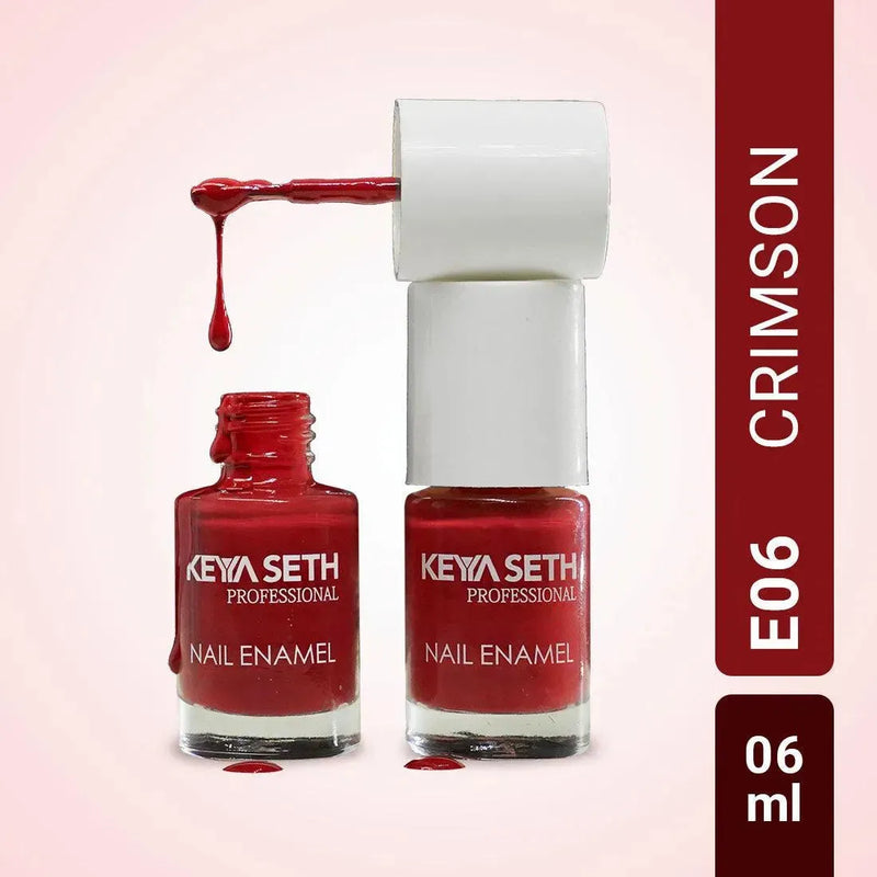 Crimson + Café Nude Long Wear Nail Enamel Enriched with Vitamin E & Argan Oil - Keya Seth Aromatherapy