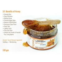 Honey Gel Scrub, with Walnut Shell, with Pure Honey & Honey Conditioner, Moisturizing & Natural Scrubbing, for Face & Body 160 GM - Keya Seth Aromatherapy