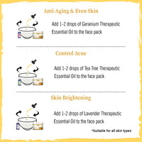 Kasturi Haldi Powder Face Pack with Curcumin & Vitamin C for Soothing, Healing, Skin Purification, Anti-Aging, Acne Reduction & Glowing Skin - Keya Seth Aromatherapy