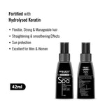 Keratin Care Hair Conditioning Serum SPF 20 After Straightening & Smoothening for Flexible Strong & Manageable Hair with Essential Oil for Men & Women