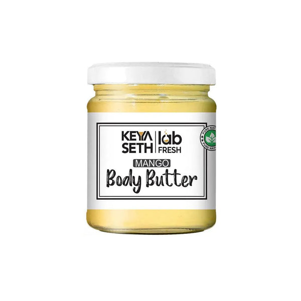 Lab Fresh Mango Body Butter Enriched with Rose & Geranium Oil for Long Last Moisturization & Nourishment for Men & Women All Skin Types - Keya Seth Aromatherapy