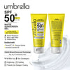 Umbrella Ultra Matte Mineral Sunscreen Gel SPF50 PA+++ Moisturizing, Blue Light Filter, Water-Resistant, Dry Touch, No White Cast, Tinosorb M + Titanium Dioxide - Keya Seth Aromatherapy
