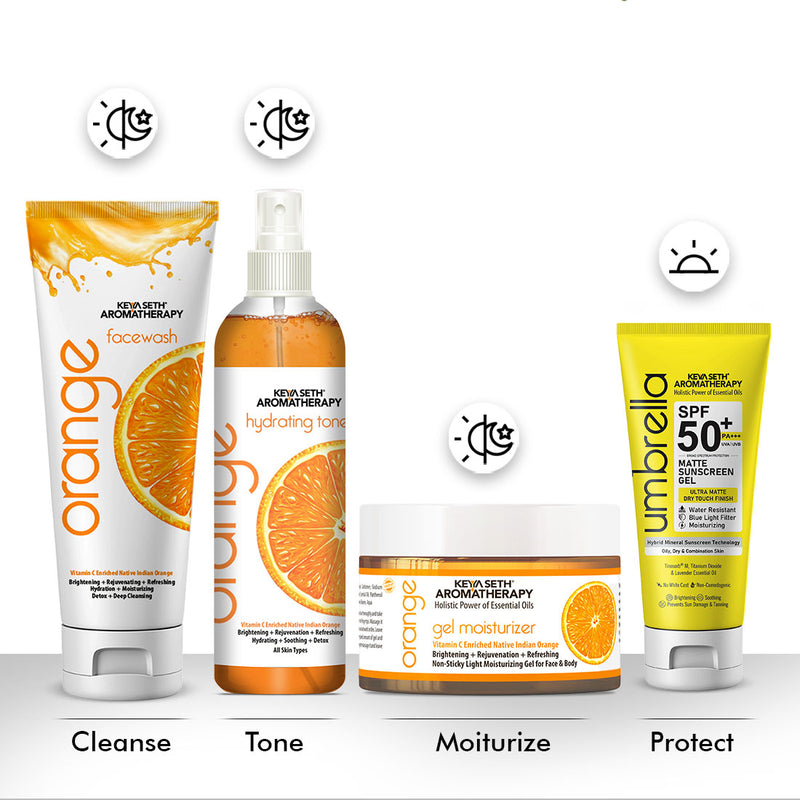 Umbrella Ultra Matte Mineral Sunscreen Gel SPF50 PA+++ Moisturizing, Blue Light Filter, Water-Resistant, Dry Touch, No White Cast, Tinosorb M + Titanium Dioxide - Keya Seth Aromatherapy