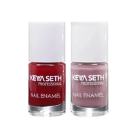 Crimson + Café Nude Long Wear Nail Enamel Enriched with Vitamin E & Argan Oil - Keya Seth Aromatherapy