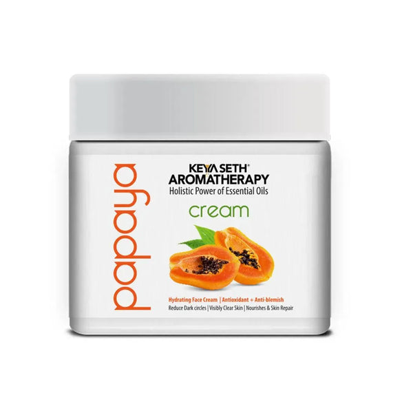 Papaya Cream, Papaya Extract & Vit B5 Enriched, Brightening, Glowing & Anti Blemish - Removes Pigmentation & Dark Spots, Nourishes & Hydrating Cream For Men/Women - Keya Seth Aromatherapy