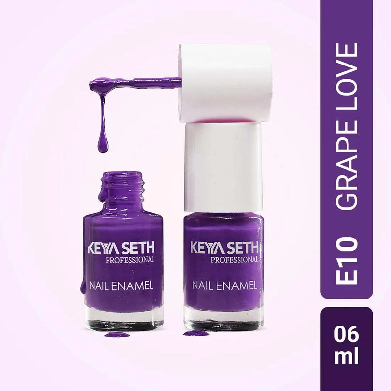 Soothing Pink + Grape Love Long Wear Nail Enamel Enriched with Vitamin E & Argan Oil - Keya Seth Aromatherapy