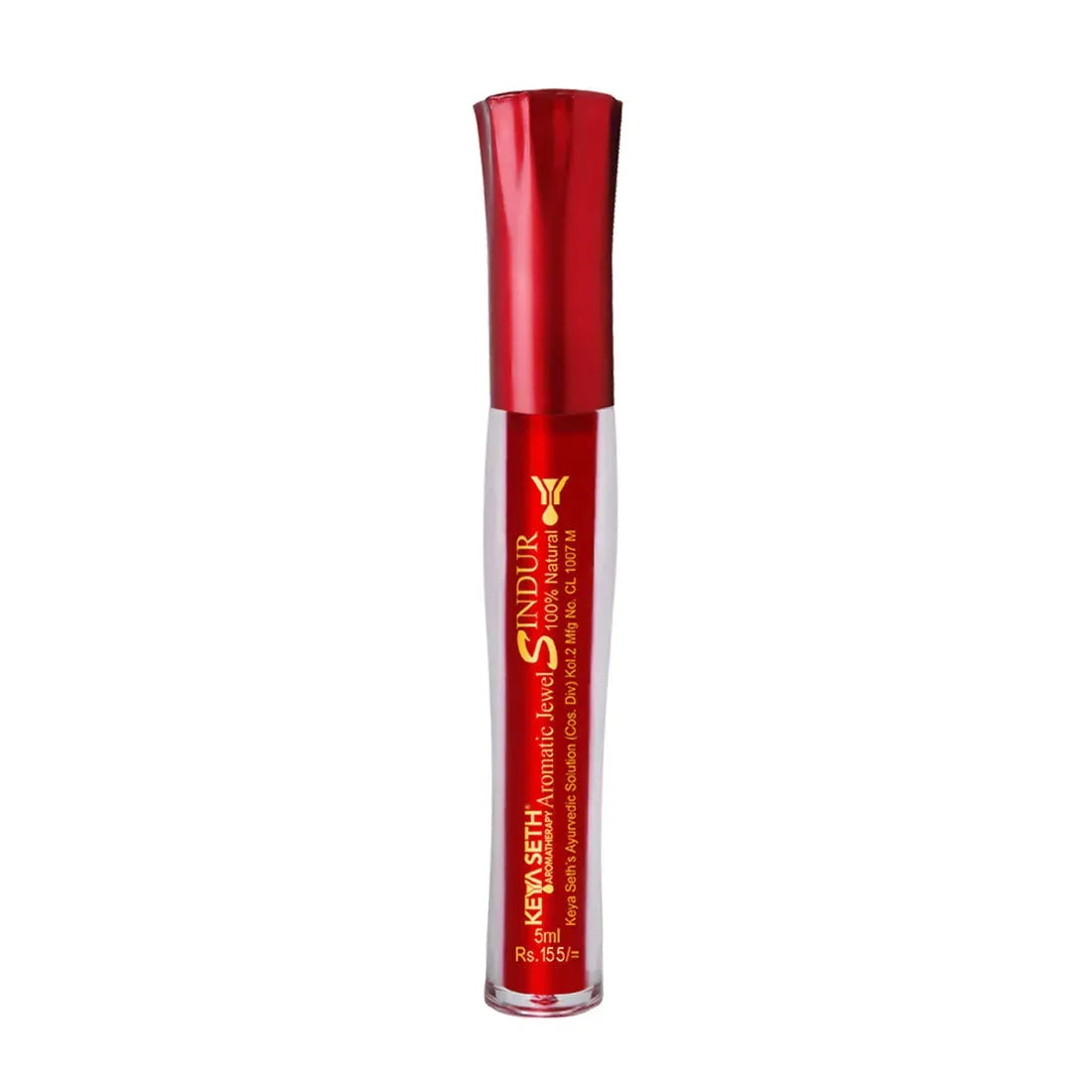 Aromatic 100% Natural Liquid Sindoor (Red) - Long lasting & Waterproof with Floral Pigment