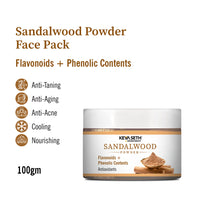 Sandalwood Powder Face Pack with Phenolic Contents & Flavonoids for Tan Removal, Acne Reduction, Anti-Aging, Cooling & Even Skin Tone - Keya Seth Aromatherapy