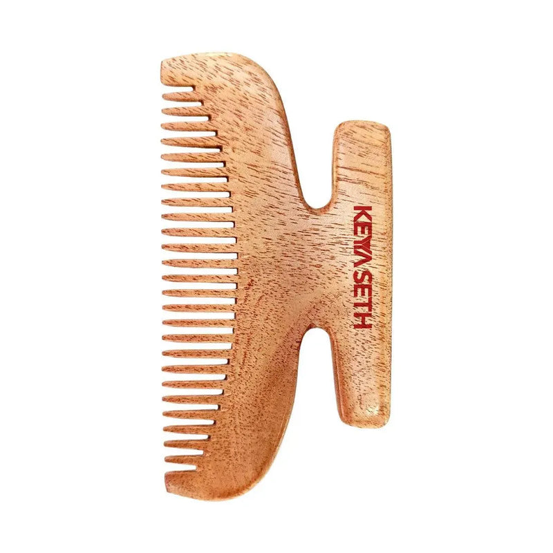 Schoolers Neem Wood Comb for Babies & Kids: Organic, Soft Bristles, Natural Grooming for Hair Growth, Scalp-friendly, Anti-Static, Handmade for Gentle Care of Delicate Scalp - Keya Seth Aromatherapy