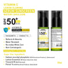 Vitamin C Lemon Glowing Serum Mineral Sunscreen, SPF 50 PA+++, Watery Emulsion, No White Cast, Water Resistant,Tinosorb M + Parsol TX - Keya Seth Aromatherapy