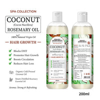1% Rosemary with 99% Coconut Oil – Cold-Pressed, Promotes Hair Growth, Blocks DHT & Controls Hair Fall - Keya Seth Aromatherapy