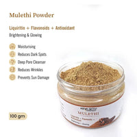 Mulethi Powder Face Pack for Women & Men, Brightening + Glowing Skin Yastimadhu - Keya Seth Aromatherapy