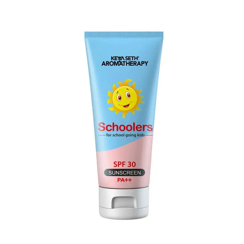 Schoolers Sunscreen SPF 30 PA++ for Kids Mineral Based Lotion -Paraben & Sulfate Free - Keya Seth Aromatherapy