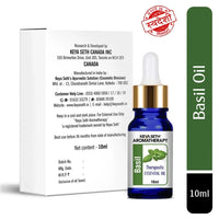 Basil Essential Oil, Therapeutic, Pure & Natural, Holy Basil (Tulsi) Spiritual Concentration, Headache, Digestive & Antiseptic 10ml - Keya Seth Aromatherapy