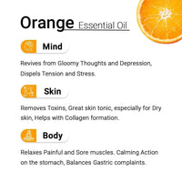 Orange Essential Oil, Therapeutic, Pure & Natural, Refreshing Citrus Fragrance, Antidepressant & Excellent Skin tonic, 10ml - Keya Seth Aromatherapy