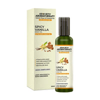 Spicy Vanilla After Bath Body Oil Light, Non-Sticky & Quick Absorbing, Stimulates Mind, Anti Inflammatory, Warming Action & Revitalize Skin - Keya Seth Aromatherapy