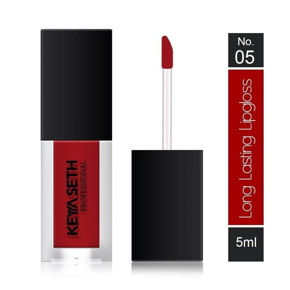 Bright Red Shade Long Lasting Lipgloss  - 05 - Keya Seth Aromatherapy