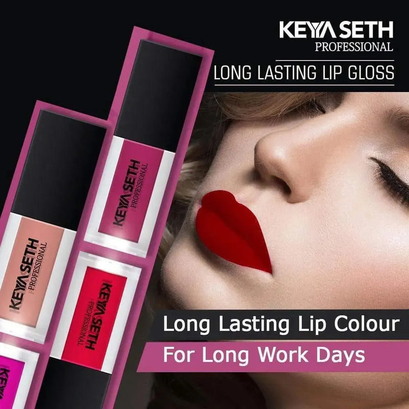 Bright Red Shade Long Lasting Lipgloss  - 05 - Keya Seth Aromatherapy