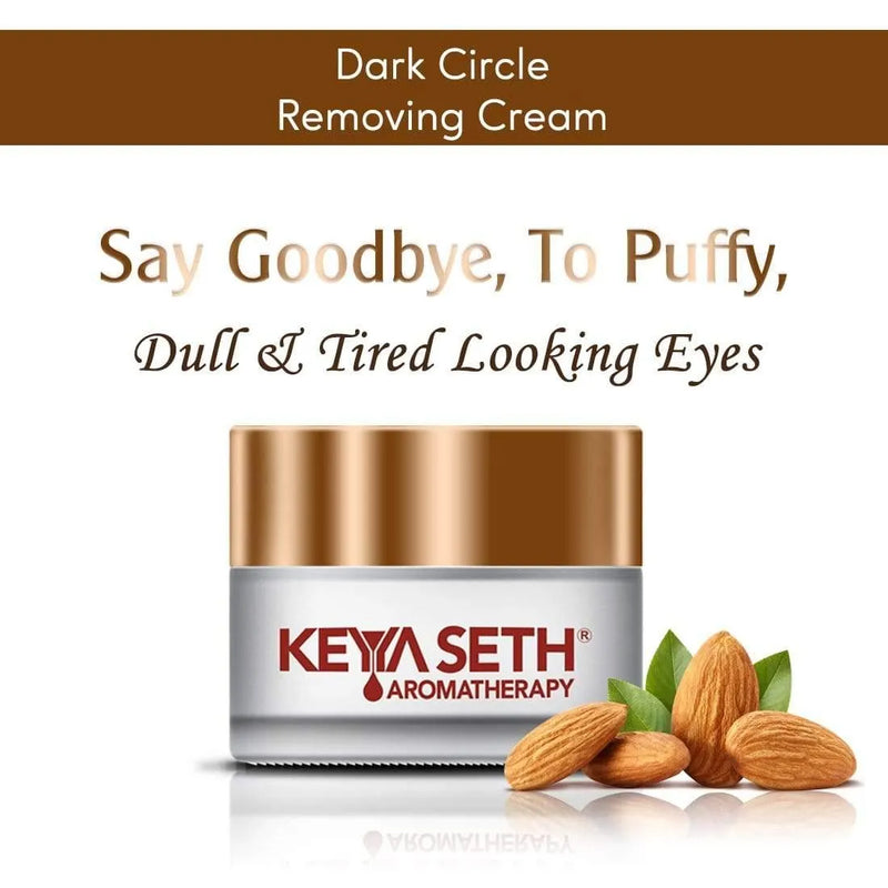 Dark Circle Removing Under Eye Cream – Vitamin C, Niacinamide, Alpha Arbutin & AHA Reduces Wrinkles, Fine lines, Dullness & Depuffing for Men & Women - Keya Seth Aromatherapy