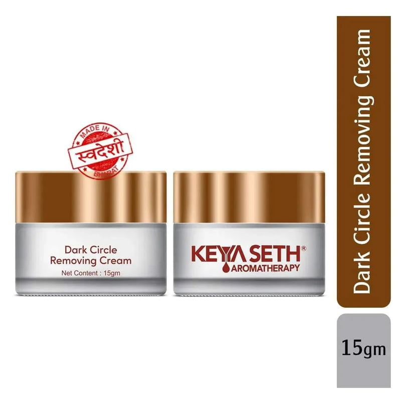 Dark Circle Removing Under Eye Cream – Vitamin C, Niacinamide, Alpha Arbutin & AHA Reduces Wrinkles, Fine lines, Dullness & Depuffing for Men & Women - Keya Seth Aromatherapy