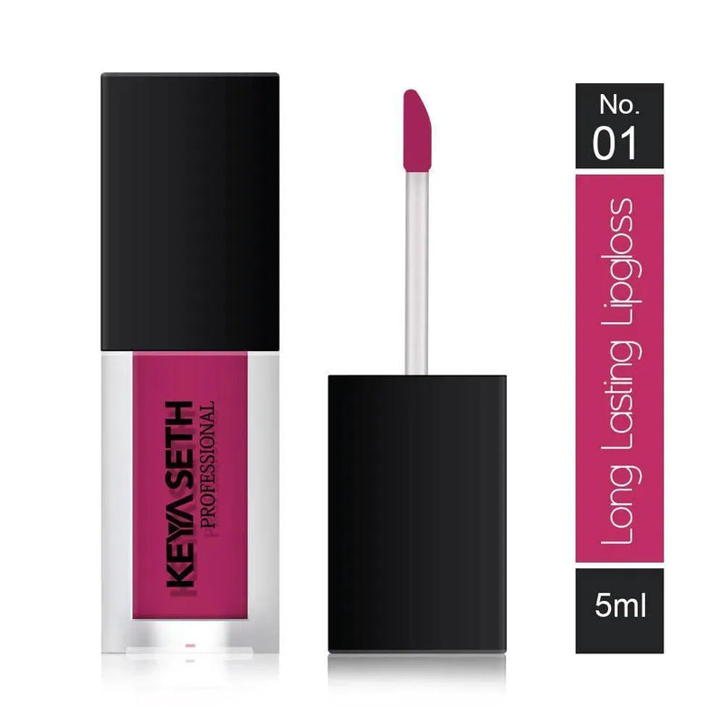 Dark Dusky Pink Shade Long Lasting Lipgloss  - 01 - Keya Seth Aromatherapy