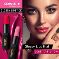 Deep Pink Shade Glossy Lipstick - 01 - Keya Seth Aromatherapy